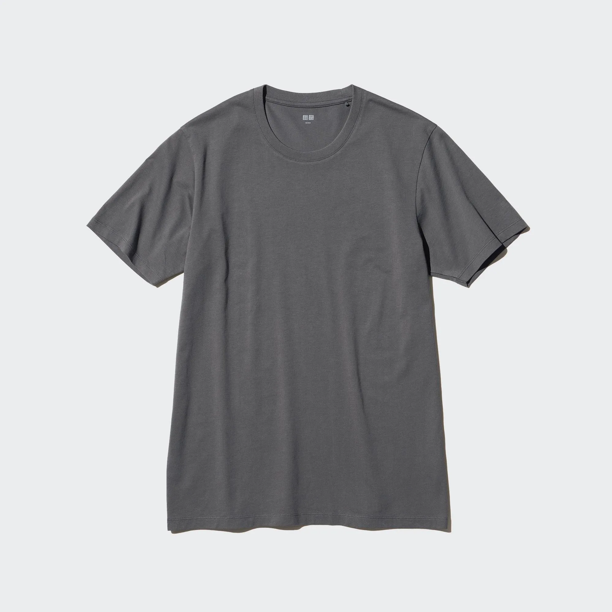 Uniqlo SUPIMA Cotton T-Shirt in 07 Gray, plate 4