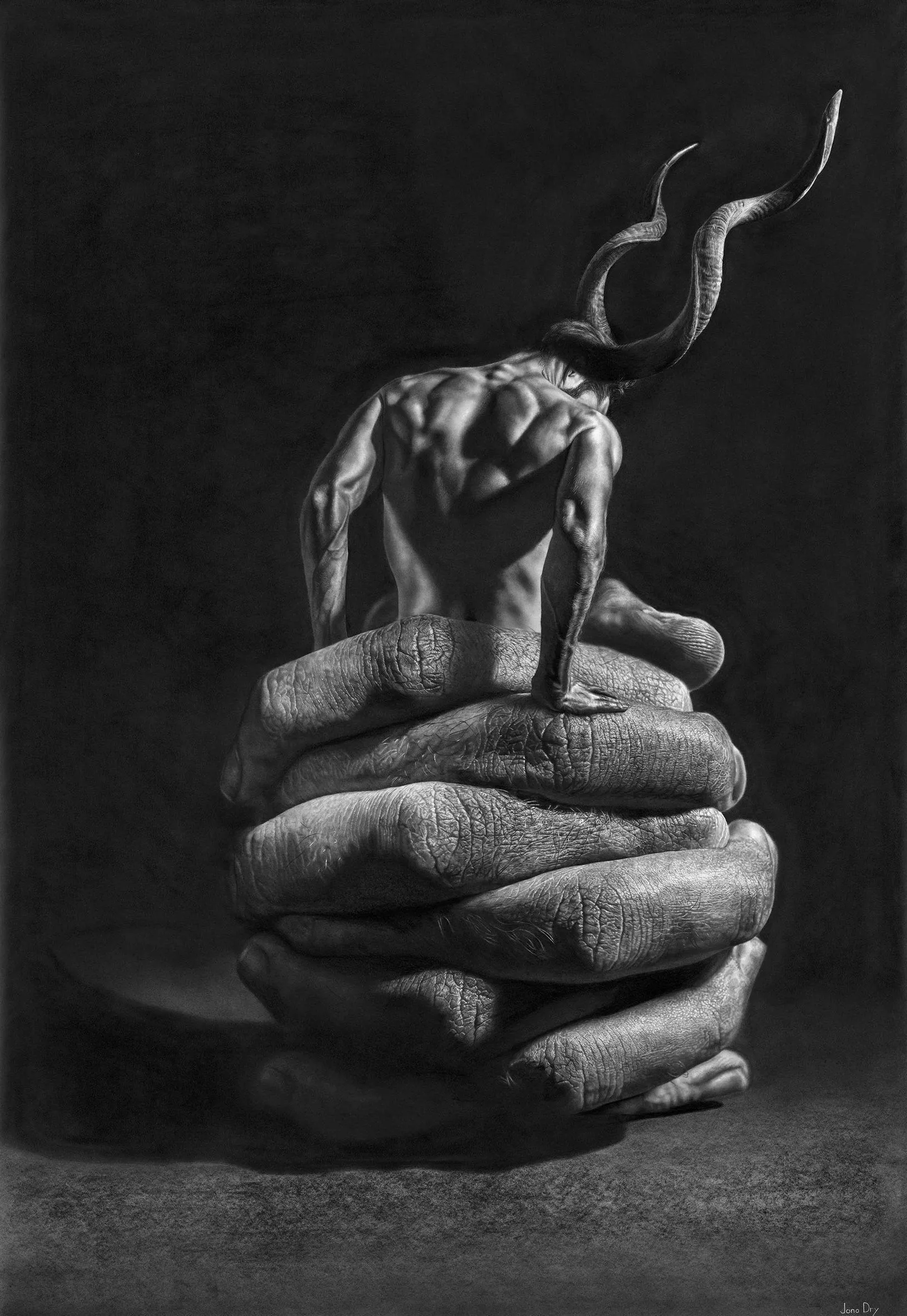 Jono Dry, graphite drawings and prints, plate 9