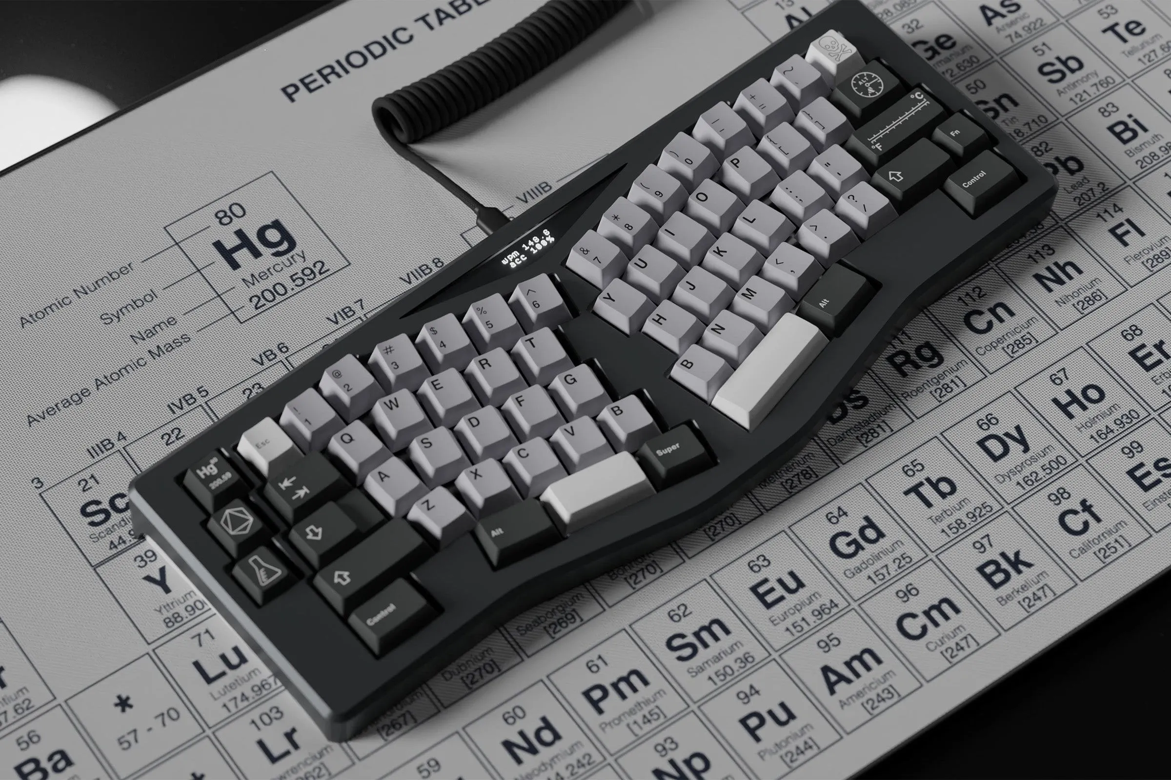 GMK CYL Mercury keycaps, plate 1