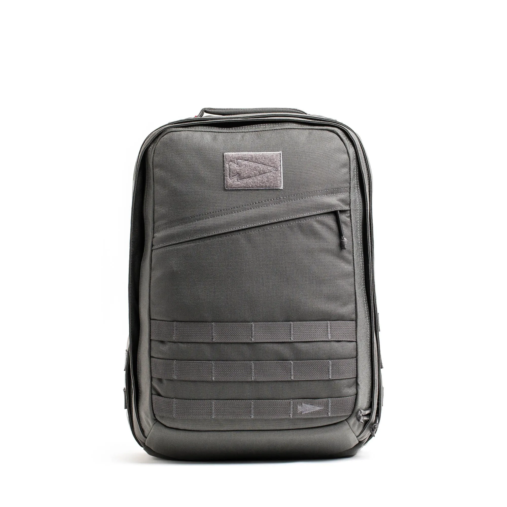 GORUCK rucks in Armor Grey and Wolf Grey, plate 1