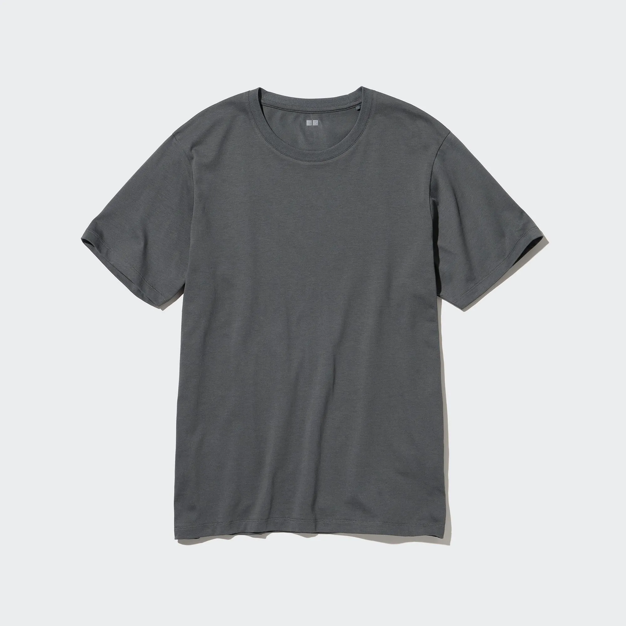 Uniqlo SUPIMA Cotton T-Shirt in 07 Gray, plate 1