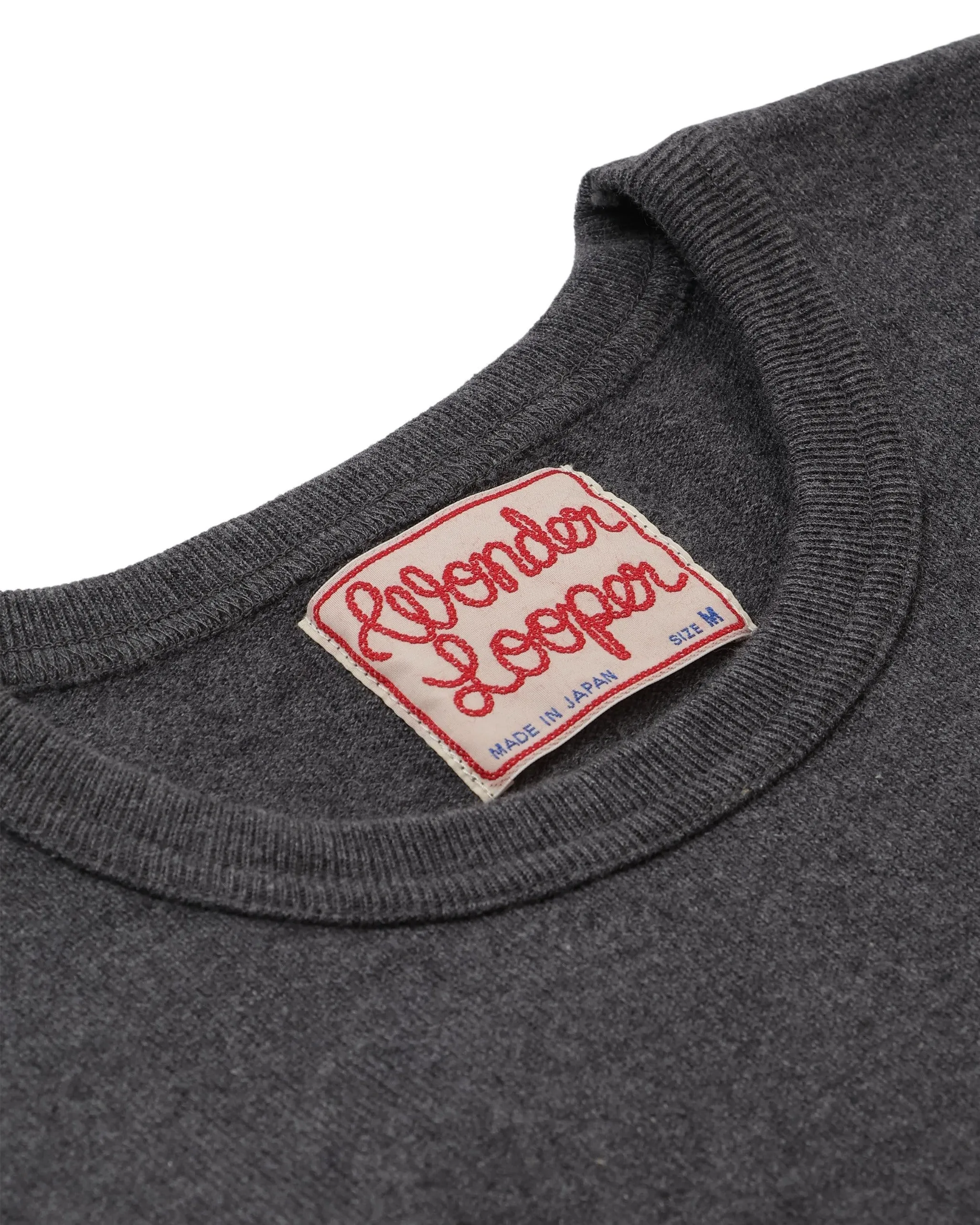 Wonder Looper Double Heavyweight T-Shirt in Charcoal, plate 3
